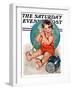 "Sea in the Shell," Saturday Evening Post Cover, August 6, 1927-Ellen Pyle-Framed Giclee Print