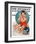 "Sea in the Shell," Saturday Evening Post Cover, August 6, 1927-Ellen Pyle-Framed Giclee Print