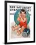 "Sea in the Shell," Saturday Evening Post Cover, August 6, 1927-Ellen Pyle-Framed Giclee Print