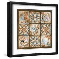 Sea Isle Collage I-Paul Brent-Framed Art Print