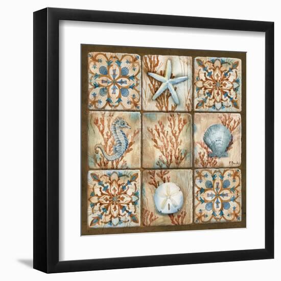 Sea Isle Collage II-Paul Brent-Framed Art Print