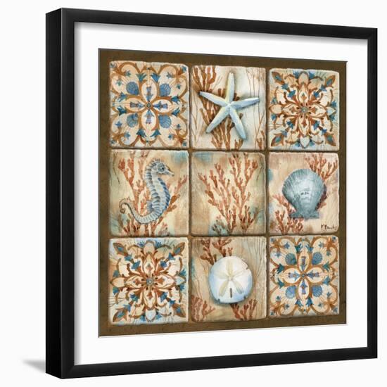 Sea Isle Collage II-Paul Brent-Framed Art Print