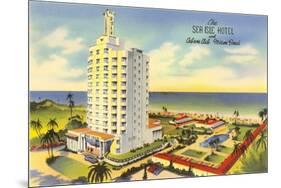 Sea Isle Hotel, Miami Beach, Florida-null-Mounted Premium Giclee Print