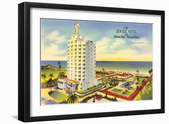 Sea Isle Hotel, Miami Beach, Florida-null-Framed Art Print