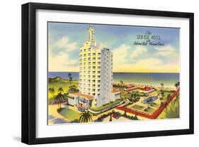 Sea Isle Hotel, Miami Beach, Florida-null-Framed Art Print