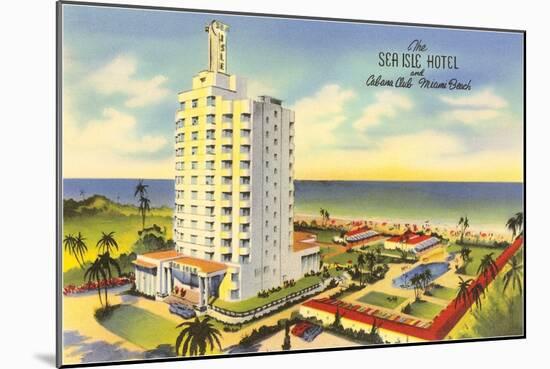 Sea Isle Hotel, Miami Beach, Florida-null-Mounted Art Print