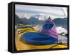 Sea Kayak Trip From Valdez Harbor to Columbia Glacier, Alaska, USA-Julie Eggers-Framed Stretched Canvas