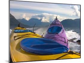 Sea Kayak Trip From Valdez Harbor to Columbia Glacier, Alaska, USA-Julie Eggers-Mounted Photographic Print