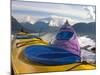 Sea Kayak Trip From Valdez Harbor to Columbia Glacier, Alaska, USA-Julie Eggers-Mounted Photographic Print