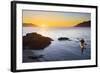 Sea Kayaker at Vendovi Island, San Juan Islands, Washington-Gary Luhm-Framed Photographic Print