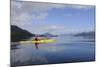 Sea Kayaker in Canal Jacaf, Chonos Archipelago, Aysen, Chile-Fredrik Norrsell-Mounted Photographic Print