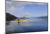 Sea Kayaker in Canal Jacaf, Chonos Archipelago, Aysen, Chile-Fredrik Norrsell-Mounted Photographic Print