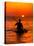 Sea Kayaking at Sunset, Bahama Out Islands, Bahamas-Greg Johnston-Stretched Canvas