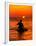 Sea Kayaking at Sunset, Bahama Out Islands, Bahamas-Greg Johnston-Framed Premium Photographic Print
