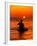 Sea Kayaking at Sunset, Bahama Out Islands, Bahamas-Greg Johnston-Framed Photographic Print