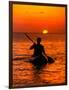 Sea Kayaking at Sunset, Bahama Out Islands, Bahamas-Greg Johnston-Framed Photographic Print