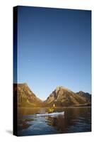 Sea Kayaking Jackson Lake In Grand Teton National Park, WY-Justin Bailie-Stretched Canvas