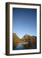 Sea Kayaking Jackson Lake In Grand Teton National Park, WY-Justin Bailie-Framed Photographic Print