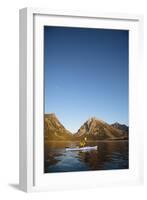 Sea Kayaking Jackson Lake In Grand Teton National Park, WY-Justin Bailie-Framed Photographic Print