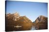 Sea Kayaking Jackson Lake In Grand Teton National Park, WY-Justin Bailie-Stretched Canvas