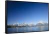 Sea Kayaking Jackson Lake In Grand Teton National Park, WY-Justin Bailie-Framed Stretched Canvas