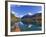 Sea Kayaking on Bowman Lake in Autumn in Glacier National Park, Montana, Usa-Chuck Haney-Framed Photographic Print