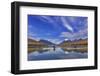 Sea Kayaking on Bowman Lake in Autumn in Glacier National Park, Montana, USA-Chuck Haney-Framed Photographic Print