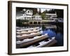 Sea Kayaks at Roche Harbor, San Juan Island, Washington, USA-Charles Gurche-Framed Photographic Print