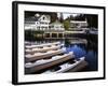 Sea Kayaks at Roche Harbor, San Juan Island, Washington, USA-Charles Gurche-Framed Photographic Print