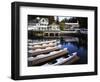 Sea Kayaks at Roche Harbor, San Juan Island, Washington, USA-Charles Gurche-Framed Photographic Print