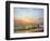 Sea Landscape On A Sunset-balaikin2009-Framed Art Print