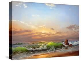 Sea Landscape On A Sunset-balaikin2009-Stretched Canvas