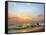 Sea Landscape On A Sunset-balaikin2009-Framed Stretched Canvas