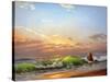 Sea Landscape On A Sunset-balaikin2009-Stretched Canvas