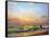 Sea Landscape On A Sunset-balaikin2009-Framed Stretched Canvas