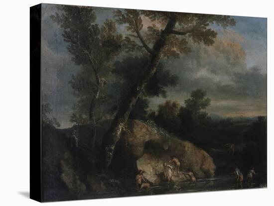 Sea Landscape with Robbers-Salvatore Rosa-Stretched Canvas