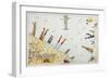 Sea Legs, 2016 (Collage on Nautical Chart)-Deirdre Kelly-Framed Giclee Print