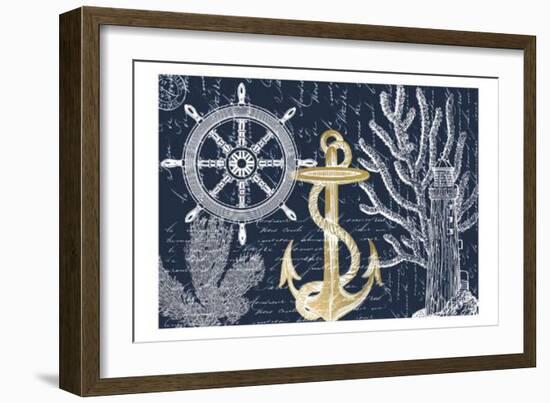 Sea Letters-Kimberly Allen-Framed Art Print