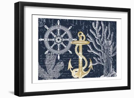 Sea Letters-Kimberly Allen-Framed Art Print