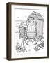 Sea: LINE ART-Oxana Zaika-Framed Giclee Print