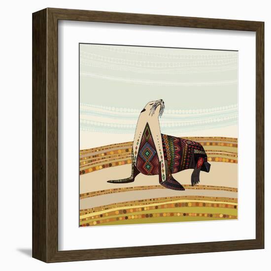 Sea Lion-Sharon Turner-Framed Art Print