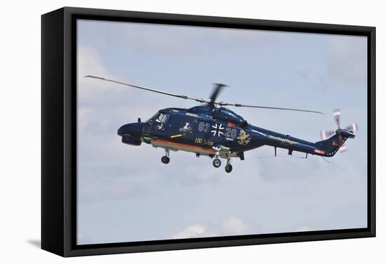 Sea Lynx Helicopter of the German Navy with 100th Anniversary Markings-null-Framed Stretched Canvas