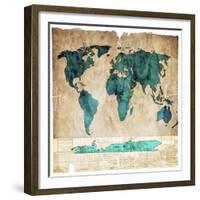 Sea Map I-LightBoxJournal-Framed Giclee Print