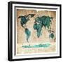 Sea Map I-LightBoxJournal-Framed Giclee Print