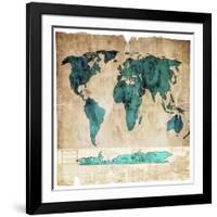 Sea Map I-LightBoxJournal-Framed Giclee Print