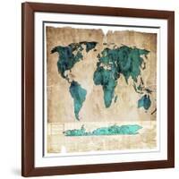 Sea Map I-LightBoxJournal-Framed Giclee Print