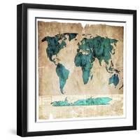 Sea Map I-LightBoxJournal-Framed Premium Giclee Print