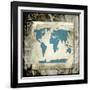 Sea Map II-LightBoxJournal-Framed Giclee Print