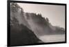 Sea mist rises along Indian Beach at Ecola State Park in Cannon Beach, Oregon, USA-Chuck Haney-Framed Photographic Print