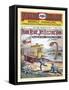 Sea Monster Dime Novel Cover-Joseph Lovece-Framed Stretched Canvas